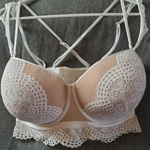 42H Cacique Lace Longline Multiway Strapless Bra